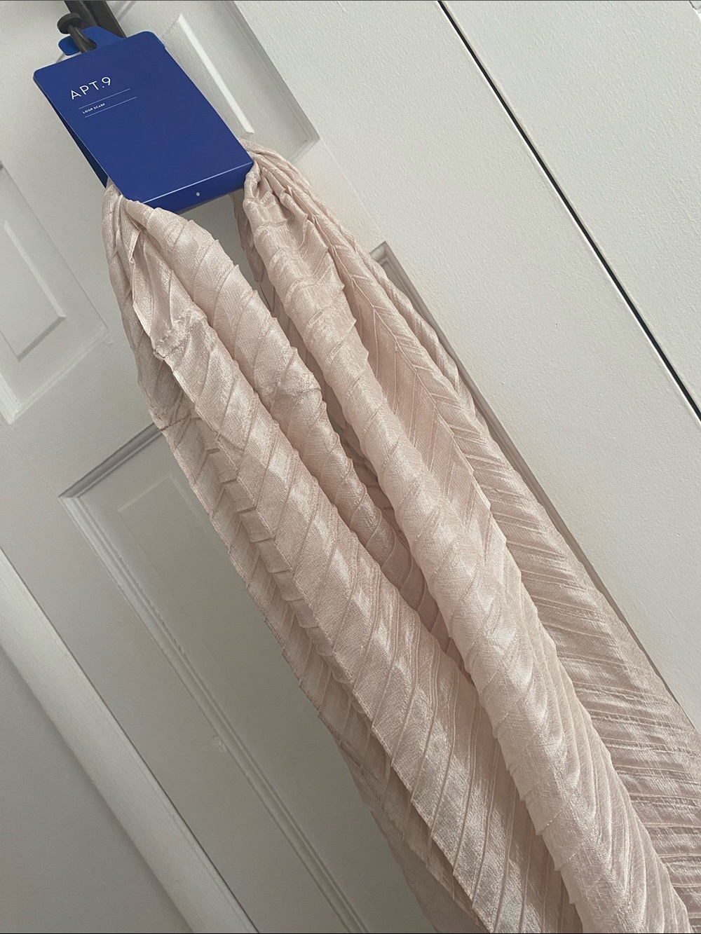 Apt. 9 Pleated Shimmery Blush Scarf